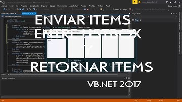 Enviar y devolver items entre varios listbox