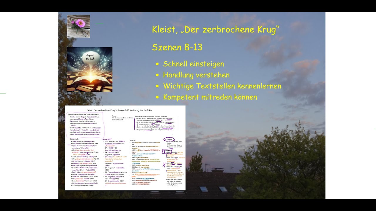 Der Zerbrochene Krug Inhalt Kleist, Szenen 8-13 - „Der zerbrochene Krug“ - Inhalt, Dramatik, Zitate