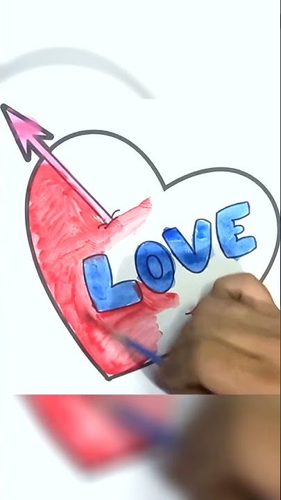 Сурет салу жүрек | How to draw heart #shorts #shortsfeed - YouTube