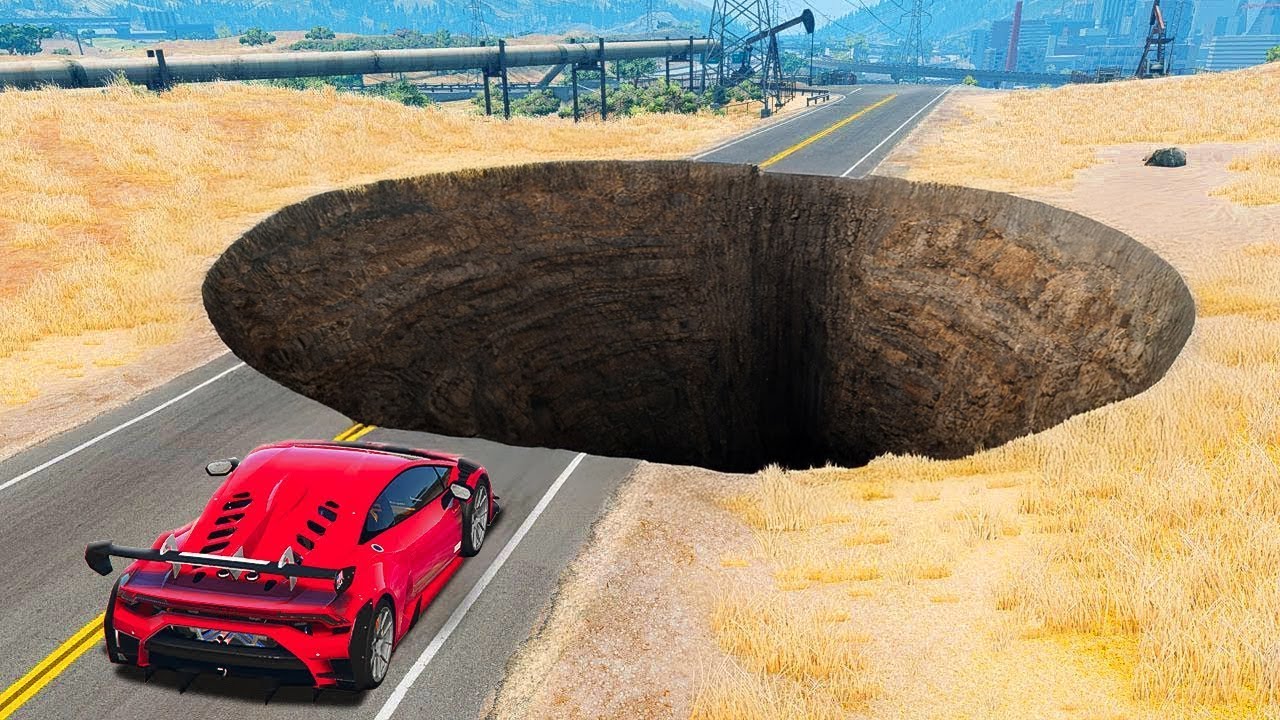 СМОЖЕТ ЛИ СУПЕРКАР ПЕРЕЛЕТЕТЬ ОГРОМНУЮ ЯМУ ПОЖИРАТЕЛЬ В ГТА 5? ЭКСПЕРИМЕНТ В GTA 5
