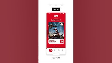 Marvel movie page animated interface designs in Figma?#shorts   #animation #figma #tutorial