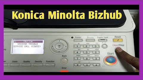 How to solve error code c3451 in Konica Minolta Bizhub 215 #error #howtoremove #bestvideo #konica