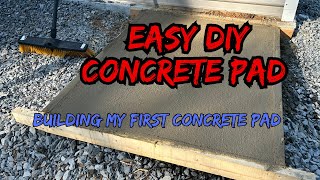 DIY Concrete Pad for my Mr Cool Heat Pump