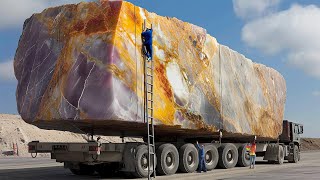 Heavy Machines at Work: How Marble is Mined | Documentary Of Marble Quarries