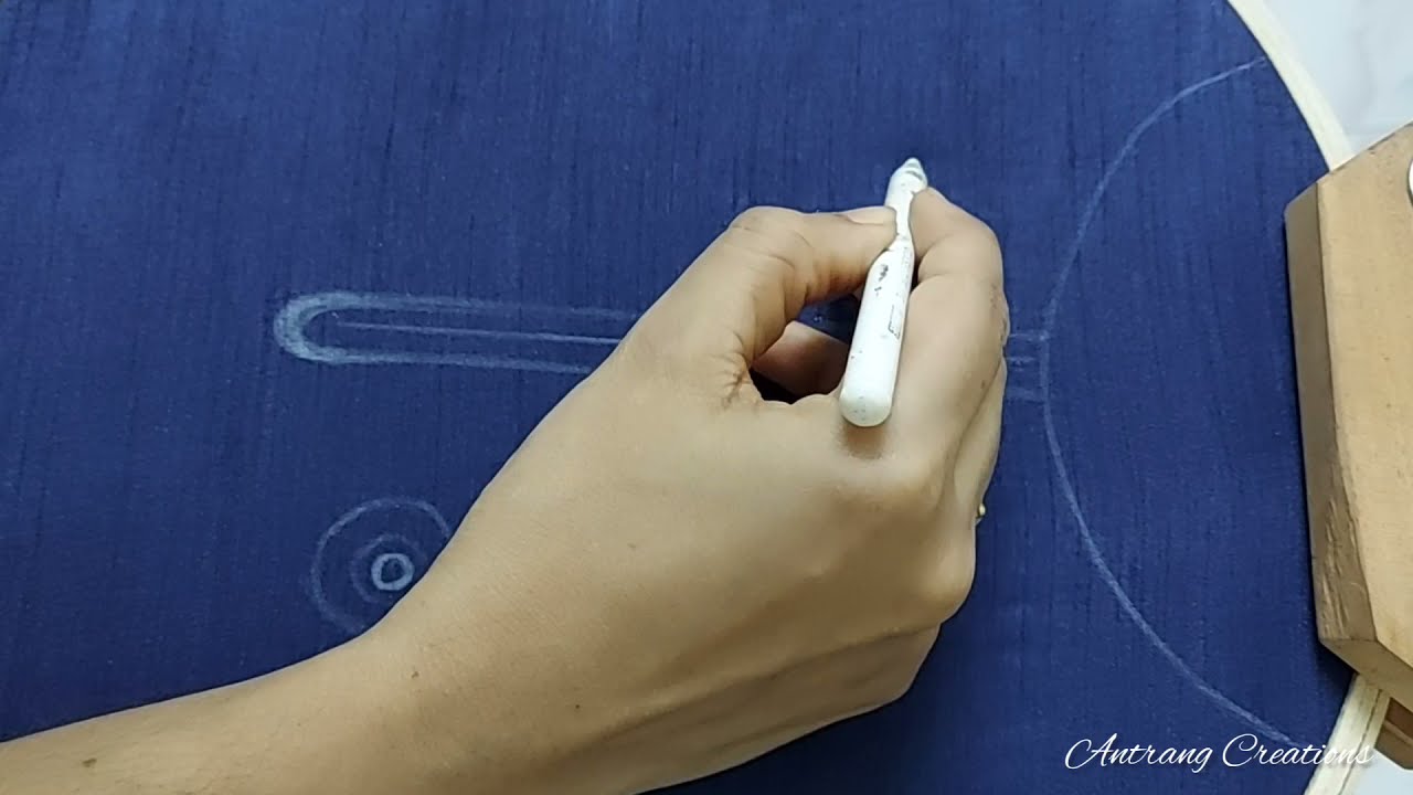 Chikankari neckline tutorial || Antrang Creations