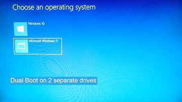 Dual boot windows10 and 11 on separate Drives