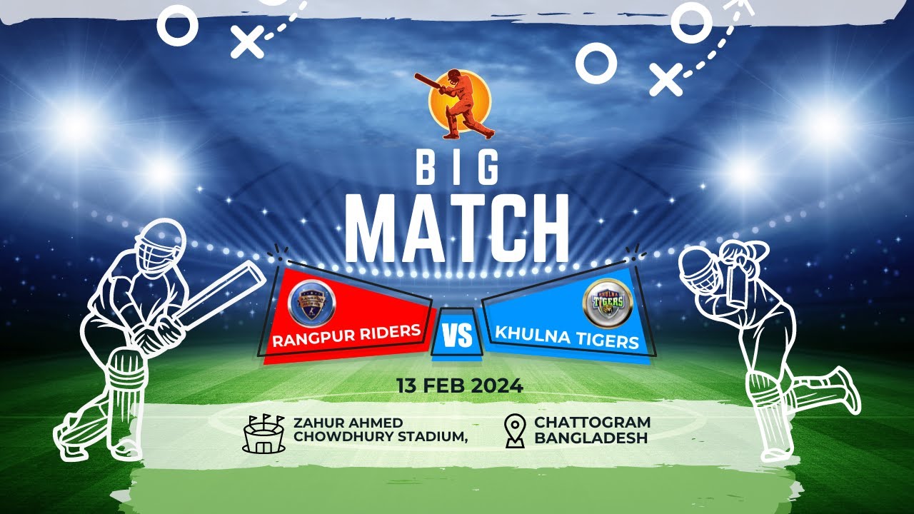 Live: Khulna Tigers vs Rangpur Riders | RGR vs KT Live 30th T20 Match Bangladesh Premier League