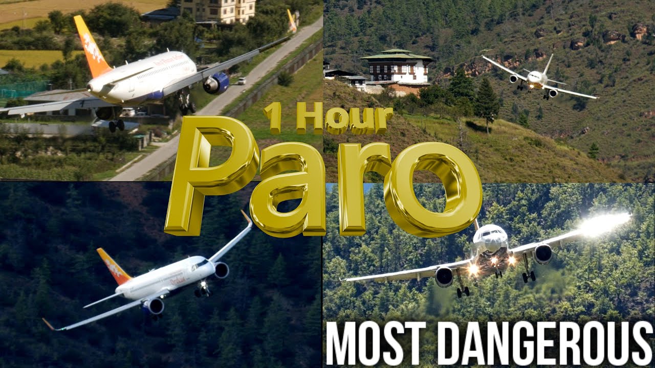 Paro Airport Bhutan | Pilot's Skilful Landings at the world's most challenging airport
