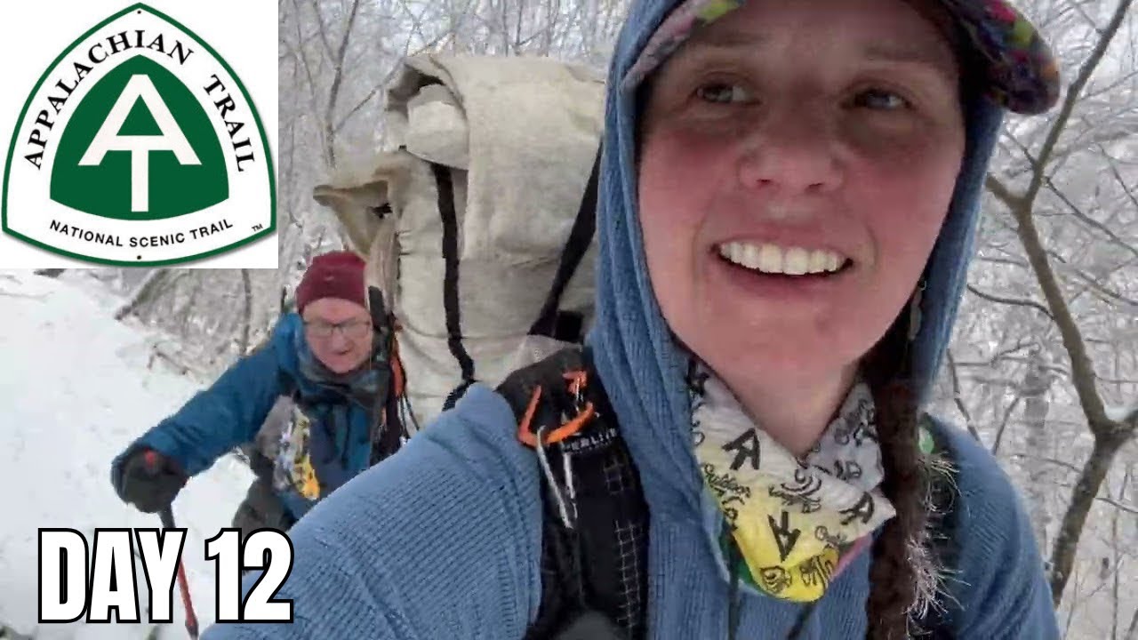 Day 12 | When “Chance” of Snow Turned Into Full Winter Hiking ❄️| Appalachian Trail 2025