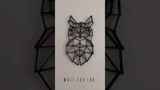 geometrical owl 🦉 | wall craft 👌 #diy #craft #art #owl #walldecor