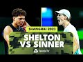 Jannik sinner vs ben shelton thriller   shanghai 2023 extended highlights