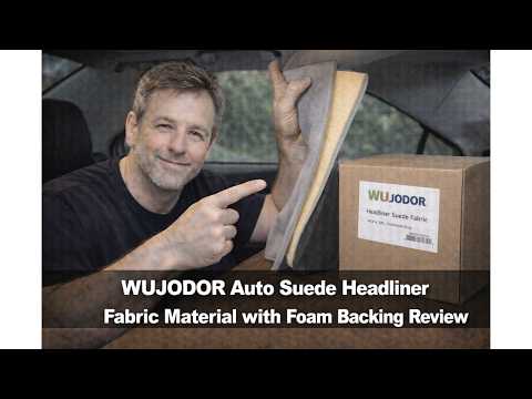 Findufa 60 Suede Headliner Fabric With Foam Backed Automotive Headliner Fabric