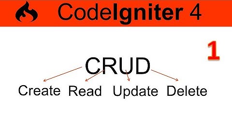 Codeigniter 4. CRUD básico para principiantes.