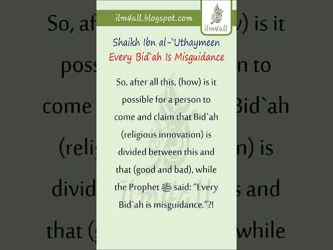 EVERY BID'AH IS