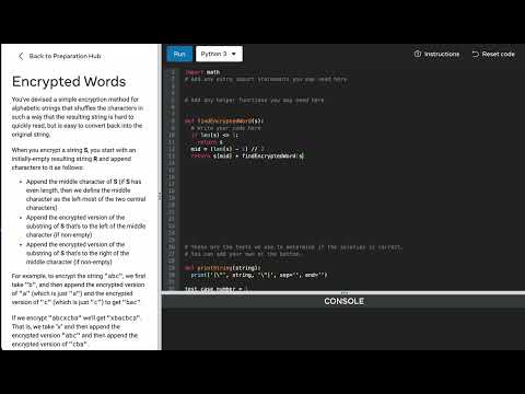 Meta General Engineer Interview Prep - Recursion - Encrypted Words - Python - OLD