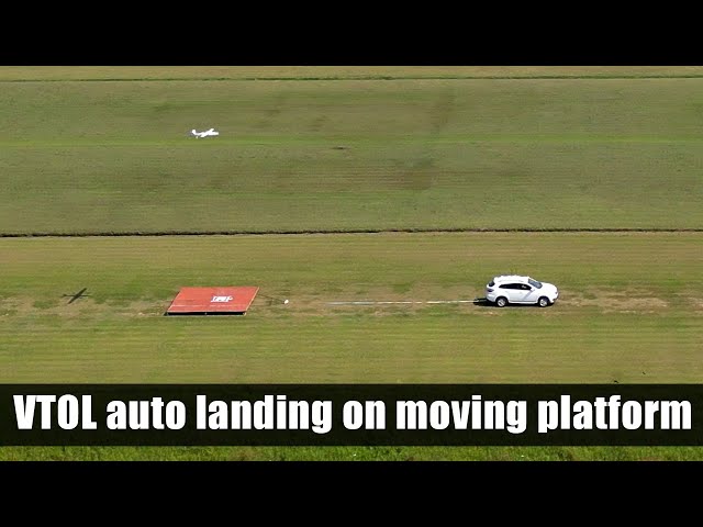 VTOL auto landing on moving platform