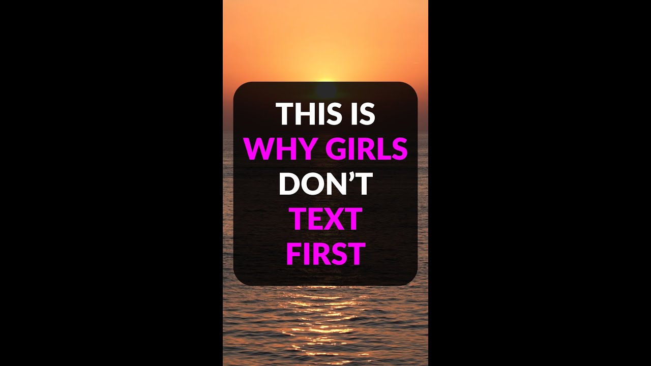 THIS is why girls don't text first... 😲🤯 