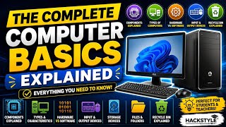 💻 The Complete Computer Basics Explained! #ComputerBasics #ICT  #Technology #Hackstyle   