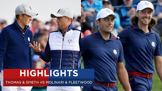 Molinari & Fleetwood vs Thomas & Spieth | Extended Highlights | 2018 Ryder Cup