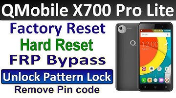 QMobile X700 Pro Lite FRP Bypass, Google Account Bypass, Gmail Bypass, Hard Reset, Pattern Lock, Pin