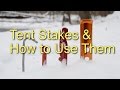 Tent Stakes & How to Use Them