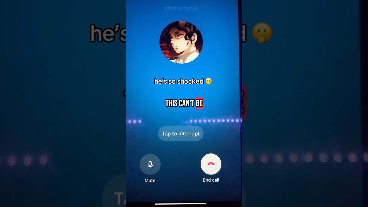 He got scared 😭 #fyp #kny #muzan #muzankibutsuji #demonslayer #cai #ai #characterai #call #yoriichi