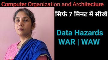Data Hazards in Pipelining | Data Hazards in Computer Organization |Data Hazards | WAR | WAW |Part 2