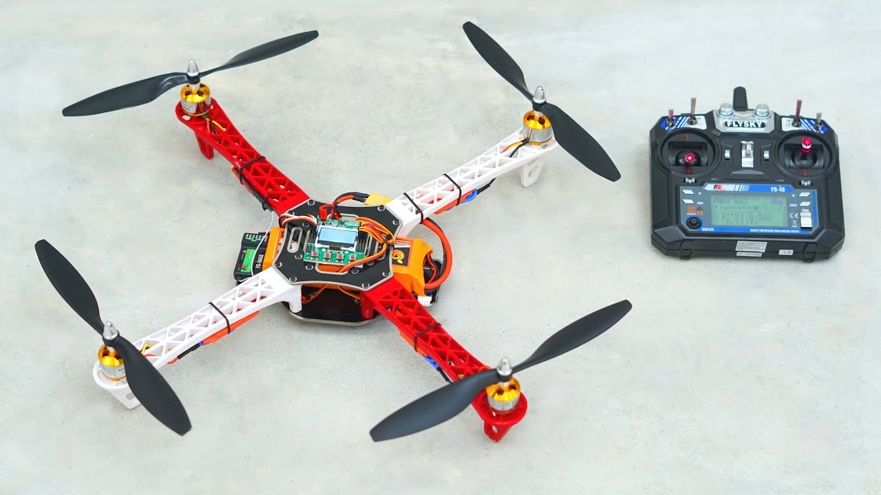 How to make Quadcopter at Home - DIY a Drone - YouTube