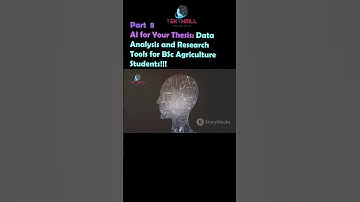 AI for Your Thesis: Data Analysis and Research Tools for BSc Agriculture Students! Part 8 #ai #viral