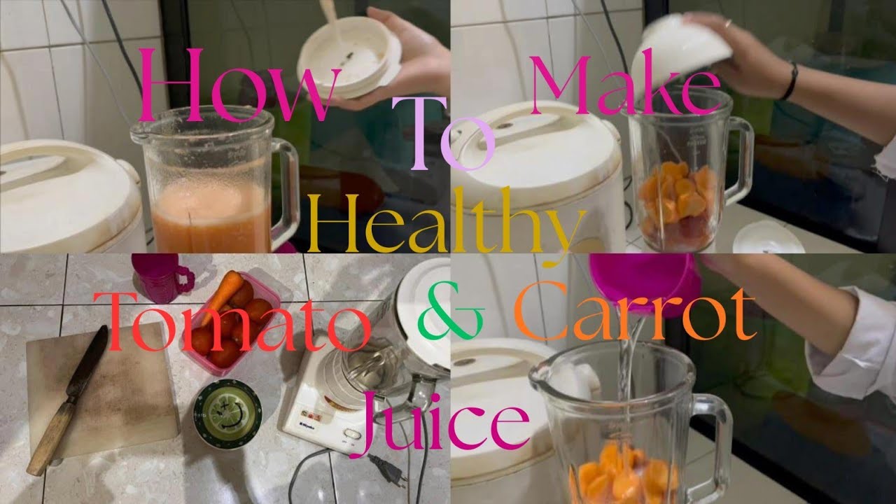 How To Make Healthy Tomato and Carrot Juice || Procedure Text || Class X-1 || Group 1