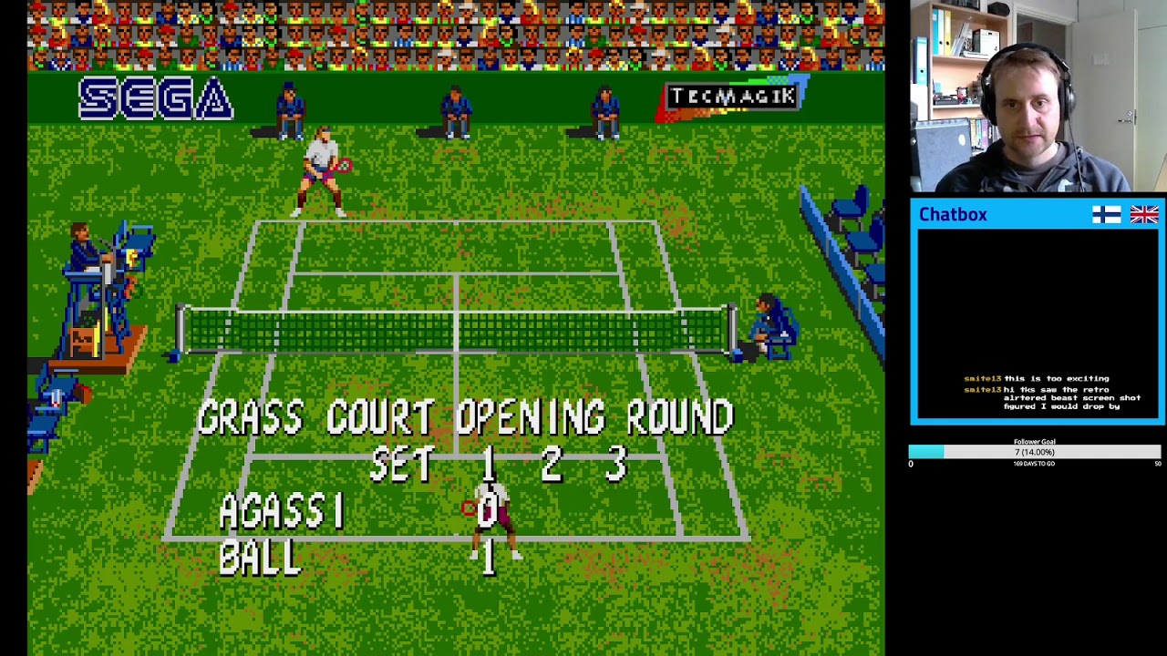 Jeu ANDRE AGASSI TENNIS Sur Sega Mega Drive, Complet PAL VF, Bon état