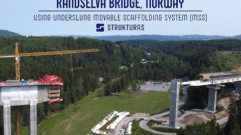 Underslung Movable Scaffolding System - MSS at Randselva bridge, Norway