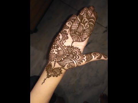 Latest||Elegant Arabic Heena Mehndi Designs For Hands 2017 Step By Step