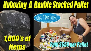 Information Unboxing a Double Stacked Pallet that Costs about $650.00 Per each Pallet - 1,000's of items News