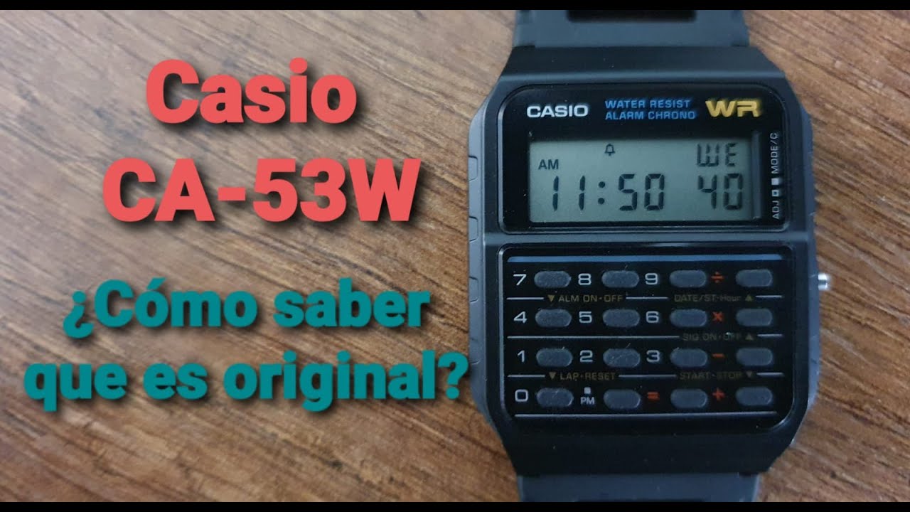 Reloj Calculadora Casio Vintage CA-53WF-4BDF - Dando la Hora - Dando La Hora