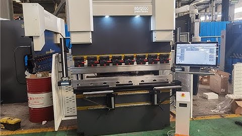 Electro hydraulic synchronous CNC press brake bending machine ESA875 6+1 axis