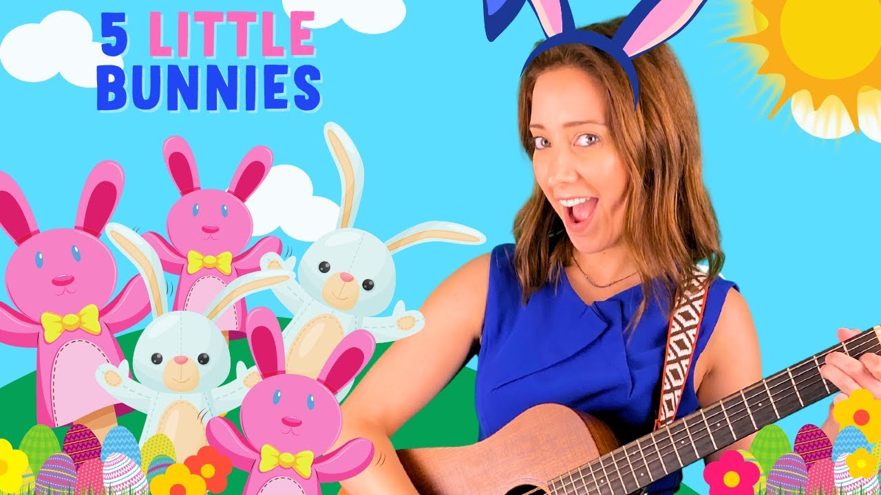 Five Little Bunnies | TIPTOE GIANTS | Kids Songs and Nursery Rhymes | Counting Song | Easter Song Five Little Bunnies | TIPTOE GIANTS | Kids Songs and Nursery Rhymes | Counting Song | Easter Song