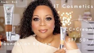 It Cosmetics CC+ Cream with SPF 50+ Foundation Review-Shade Rich | Over 50 | Mind Blowing Results! 🤯 screenshot 5