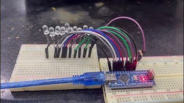 Experimento 1- Piscar 10 leds em diferentes formas. Disciplina de Sistemas Embarcados