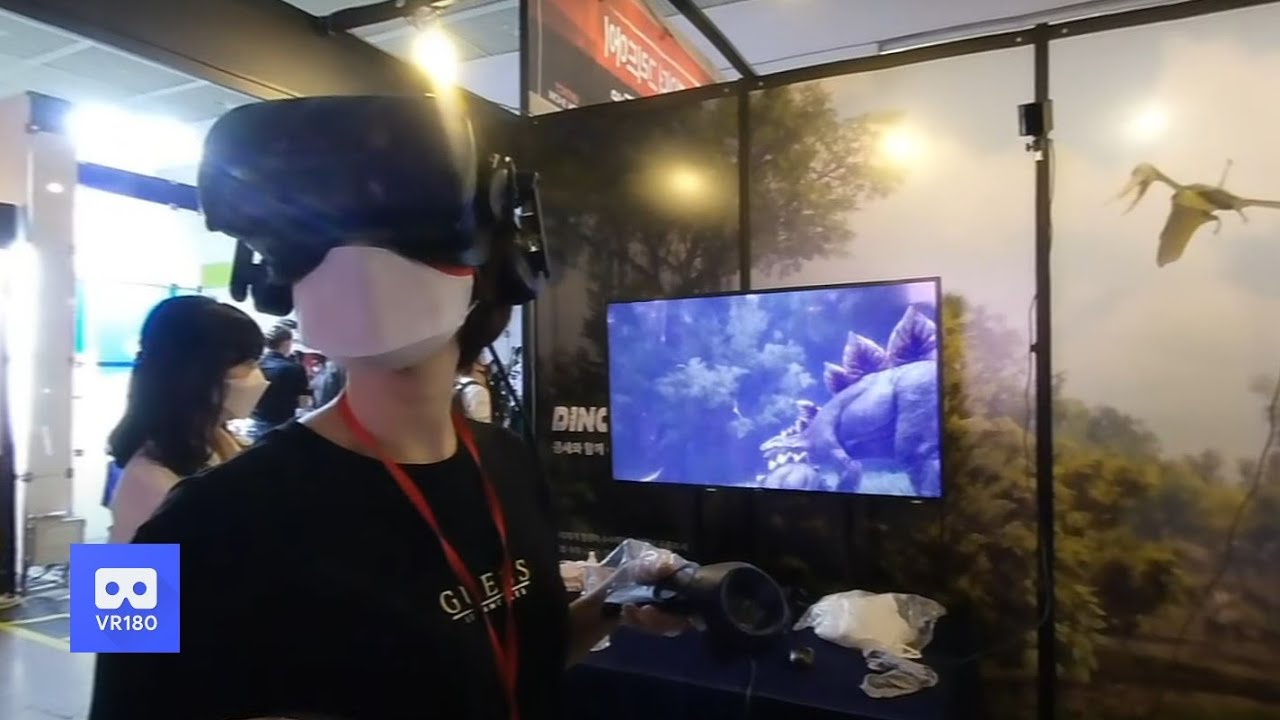 3D 180VR 4K New Jurassic World Dinosaurs VR Game EXPO 360VR YouTube