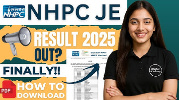 nhpc je result 2025 | how to check nhpc je result 2025 | nhpc je result kab aayega