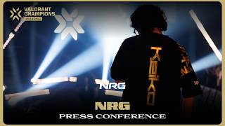 NRG (NRG vs LOUD) | CHAMPIONS 2025 PRESS CONFERENCE