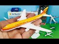 UNBOXING BEST PLANES: Boeing 757 737 787  Airbus 370 380 350 BELUGA DHL France USA India models
