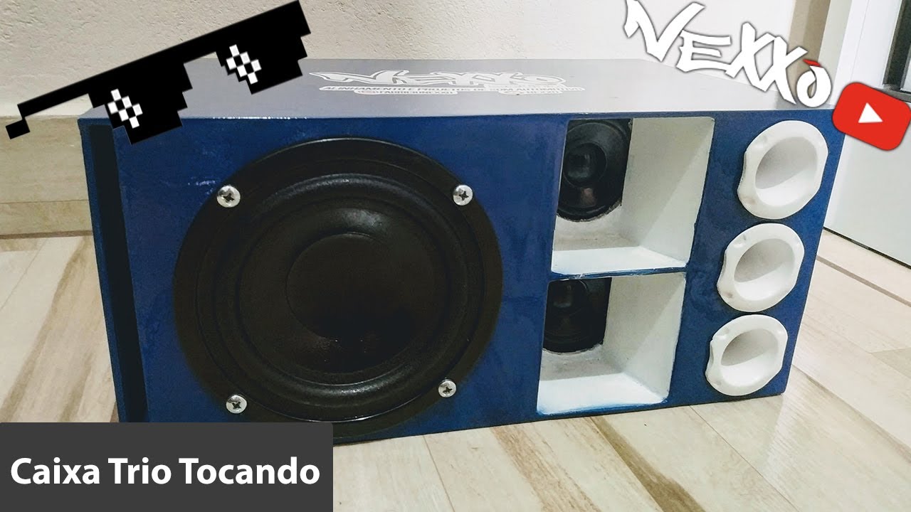 Mini-Paredão - Caixa Trio de Som Automotivo - Áudio, TV, vídeo e