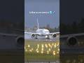 ✈️ Heavy Jet Blast on a Wet Runway! 🥶 #takedailyaero