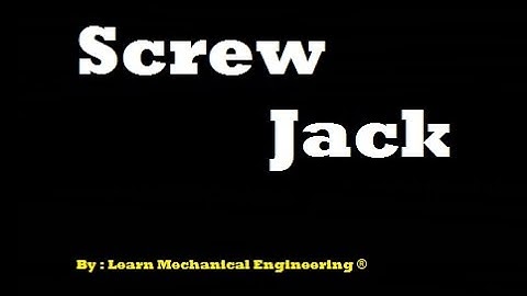 MACHINE ASSEMBLY - SCREW JACK