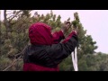 Altai pilgrim  standing on sacred ground