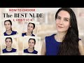 How to Choose THE BEST Nude Lipstick for your skin tone | Makeup Tips | Angela van Rose