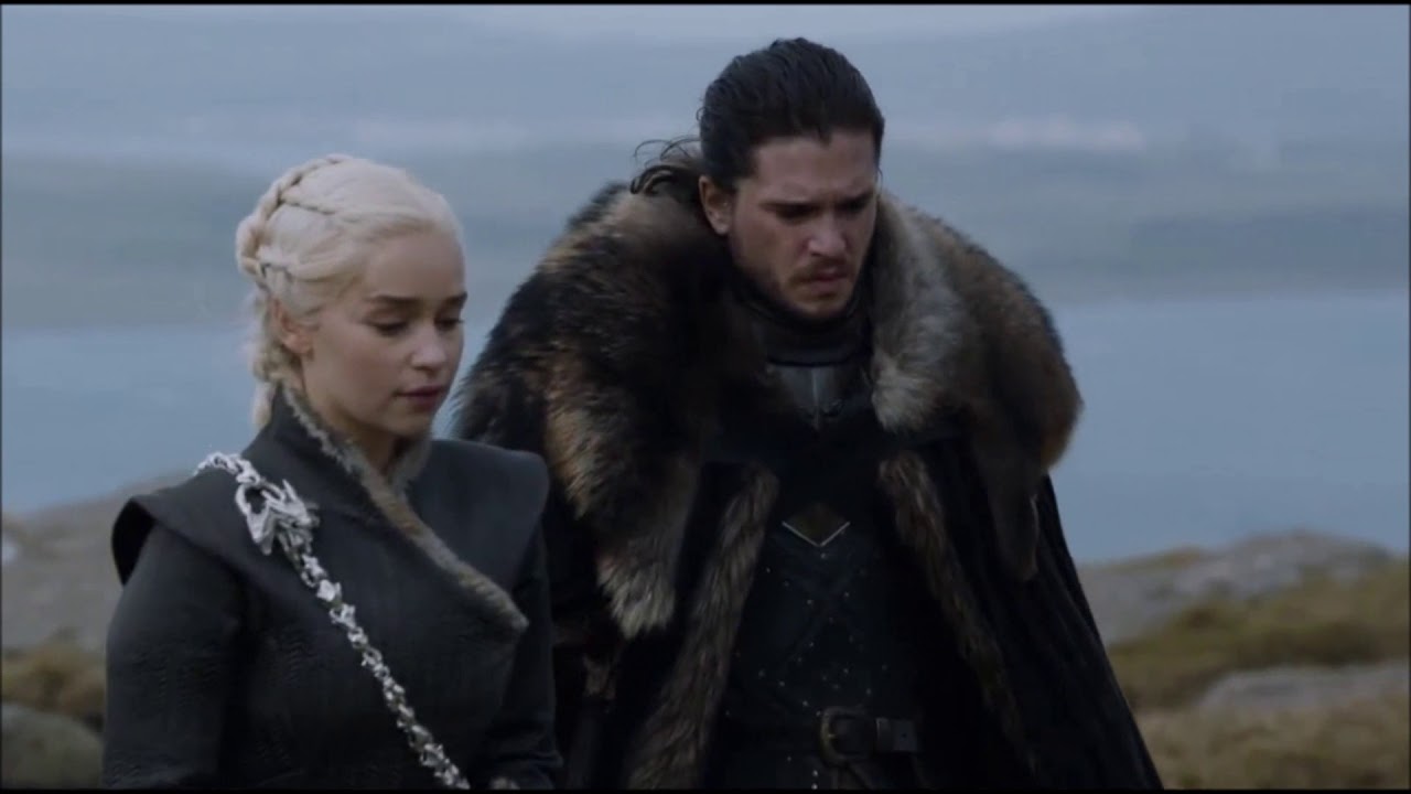 Game Of Thrones Season 7 Episode 5 Jon Pets Drogon Jorah