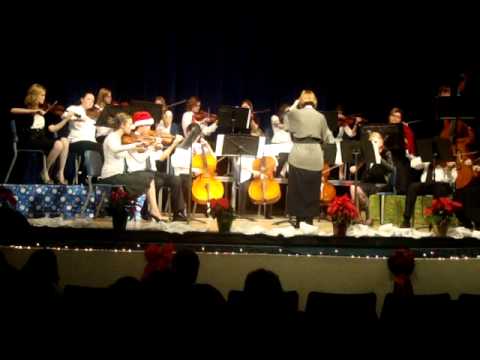 Blue Ridge High School orchestra, Carol of the Bells, Christmas 2010.MPG